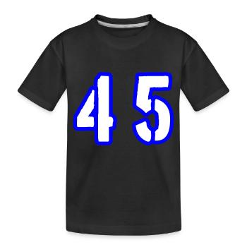 Symbole de chiffre 45 - T-shirt bio Premium Enfant - noir - Devant