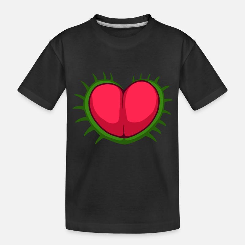 Cœur de Vénus Flytrap - T-shirt bio Premium Enfant - noir