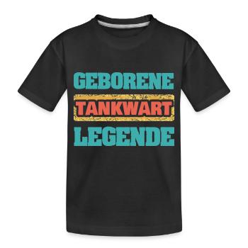 Occupation: Gas station attendant - Kids' Premium Organic T-Shirt - black - Front