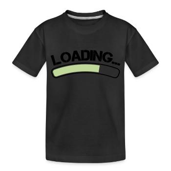 Loading - Kids' Premium Organic T-Shirt - black - Front