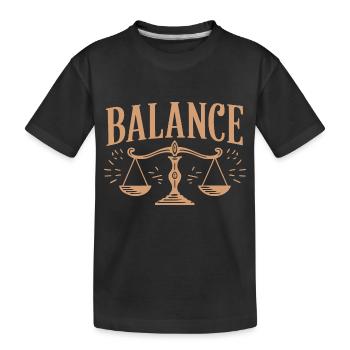 Balance - T-shirt bio Premium Enfant - noir - Devant