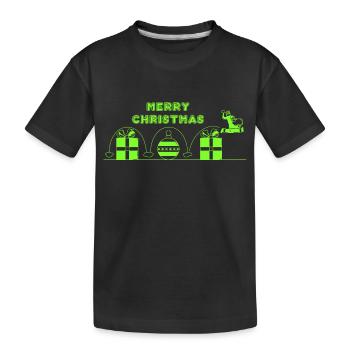 Weihnachtsmann, Videospiel - Kinder Premium Bio T-Shirt - Schwarz - Vorne