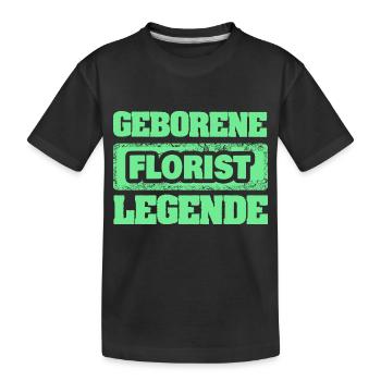 Profession : Fleuriste - T-shirt bio Premium Enfant - noir - Devant