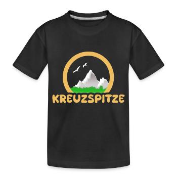 Kreuzspitze comme trekking - T-shirt bio Premium Enfant - noir - Devant