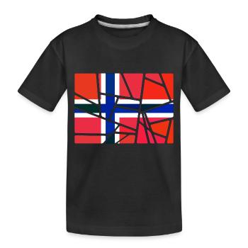 Norvège Norvège - T-shirt bio Premium Enfant - noir - Devant