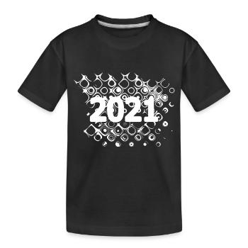 2021 2021 - Kids' Premium Organic T-Shirt - black - Front