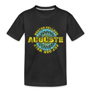 Vorname Auguste - Kinder Premium Bio T-Shirt - Schwarz - Vorne