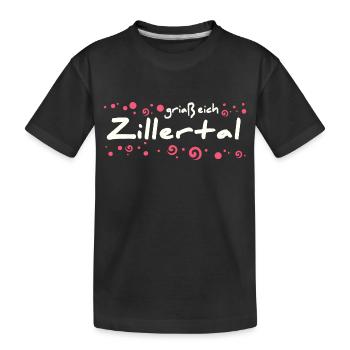 Village de Zillertal - T-shirt bio Premium Enfant - noir - Devant