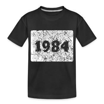 1984 - Kids' Premium Organic T-Shirt - black - Front