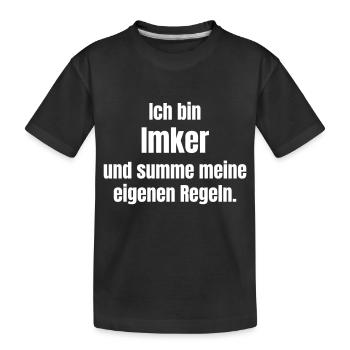 Imker - Kinder Premium Bio T-Shirt - Schwarz - Vorne