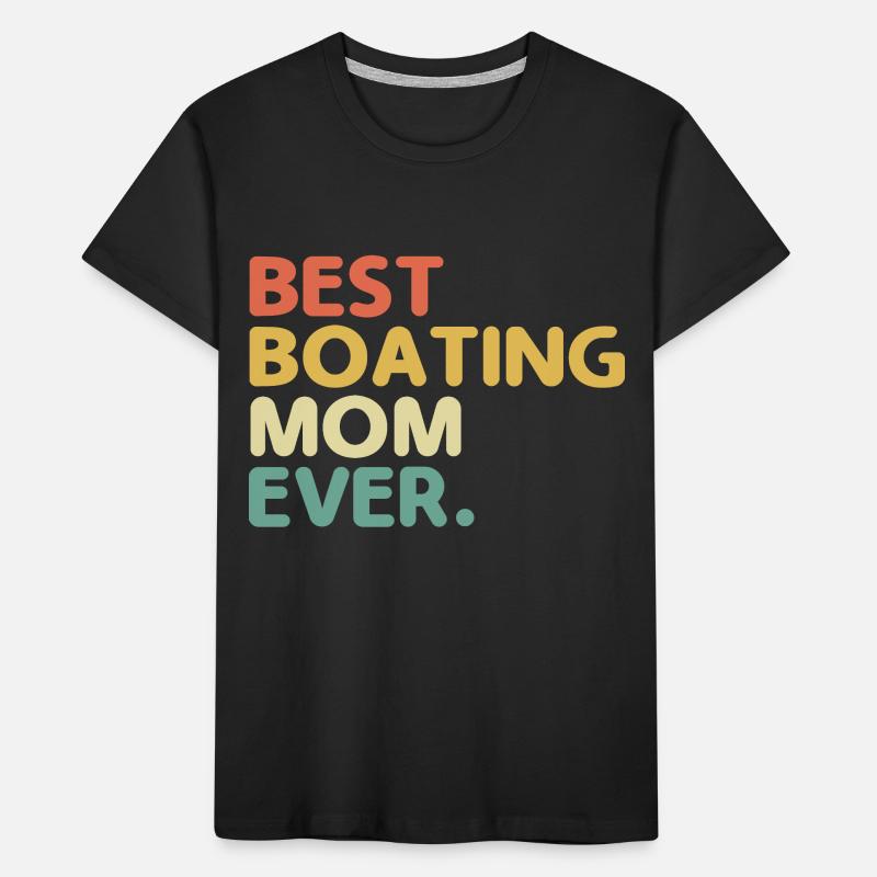 Beste bootfahrende Mutter aller Zeiten Paddelboot Kinder Premium Bio T-Shirt