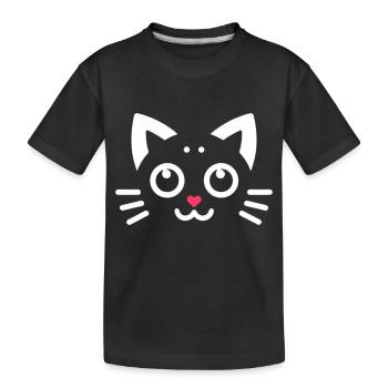 Kawaii Kittens, Pets - Kids' Premium Organic T-Shirt - black - Front