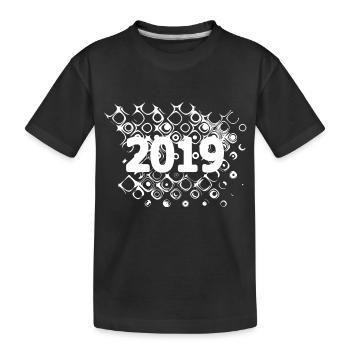 2019 - Kids' Premium Organic T-Shirt - black - Front