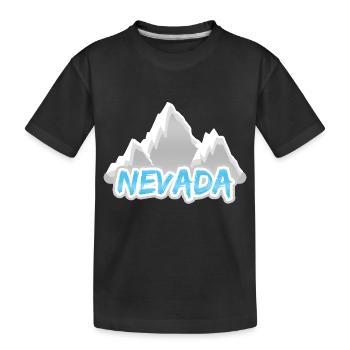 Le Nevada comme une montagne - T-shirt bio Premium Enfant - noir - Devant