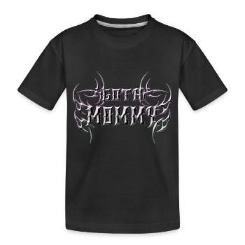 Maman gothique ! Esthétique gothique Croix Y2K - T-shirt bio Premium Enfant - noir - Devant