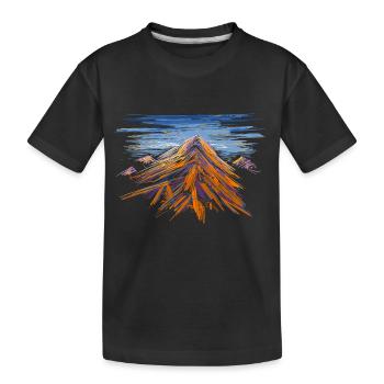 Montagne - T-shirt bio Premium Enfant - noir - Devant