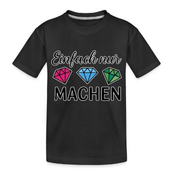 Fais-le - T-shirt bio Premium Enfant - noir - Devant