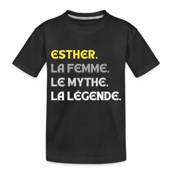 ESTHER LA FEMME LE MYTHE - T-shirt bio Premium Enfant - noir - Devant