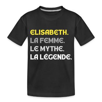 ELISABETH LA FEMME LE MYTHE - T-shirt bio Premium Enfant - noir - Devant