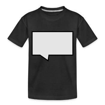 Sprechblase - Kinder Premium Bio T-Shirt - Schwarz - Vorne