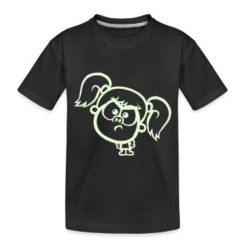 Wütend Stacey - Kinder Premium Bio T-Shirt - Schwarz - Vorne