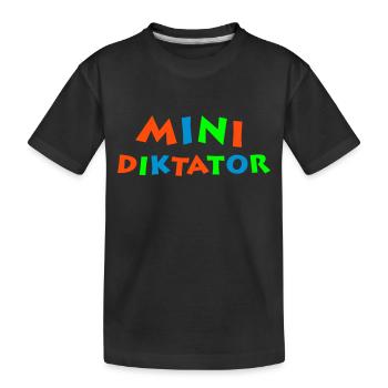 Minidiktator 3farbig - Kinder Premium Bio T-Shirt - Schwarz - Vorne
