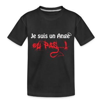 Ange ou Démon by Little - T-shirt bio Premium Enfant - noir - Devant