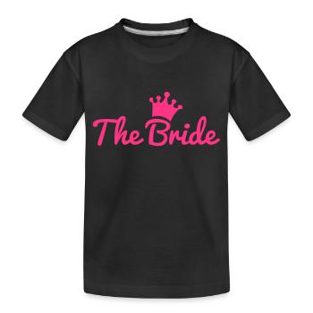 bride - Kids' Premium Organic T-Shirt - black - Front