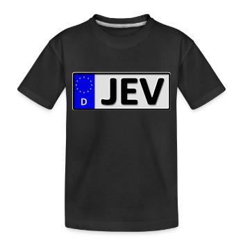 Jever Kennzeichen - Kinder Premium Bio T-Shirt - Schwarz - Vorne