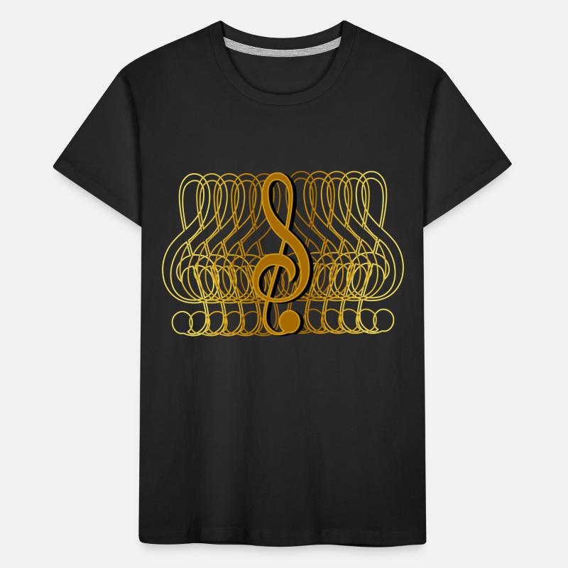 Clef cool gradient, fade, gradient Kids' Premium Organic T-Shirt