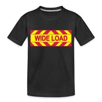Wide Load T-Shirts - Kids' Premium Organic T-Shirt - black - Front