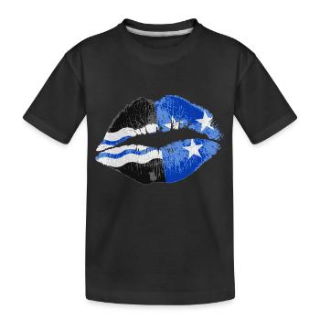 Kiss (Argovie) - T-shirt bio Premium Enfant - noir - Devant