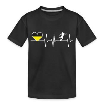 Dortmund Fußball Herzschlag | Herz | Fans Geschenk - T-shirt bio Premium Enfant - noir - Devant