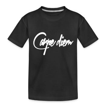 Carpe Diem - Kids' Premium Organic T-Shirt - black - Front