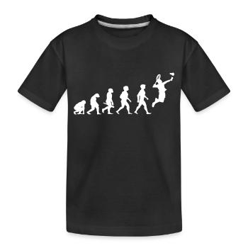 Volant volant badminton volant - T-shirt bio Premium Enfant - noir - Devant