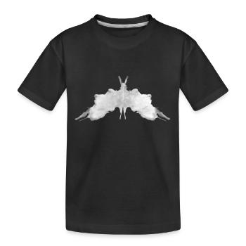 Rorschach panel 5/10 inverted - Kids' Premium Organic T-Shirt - black - Front