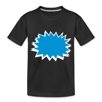comic blase - comic bubble - Kinder Premium Bio T-Shirt - Schwarz - Vorne