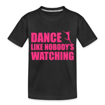 Dance - Kids' Premium Organic T-Shirt - black - Front