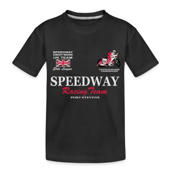 Speedway Poloshirt UK-Team - Kids' Premium Organic T-Shirt - black - Front