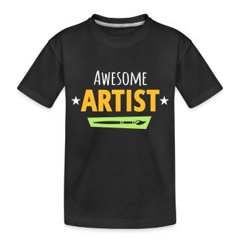 Artiste - T-shirt bio Premium Enfant - noir - Devant