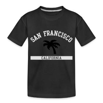 San Francisco - Kinder Premium Bio T-Shirt - Schwarz - Vorne