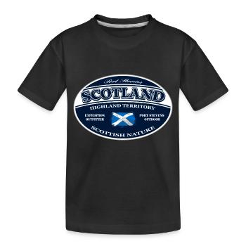 Scotland - Schottland - Kinder Premium Bio T-Shirt - Schwarz - Vorne