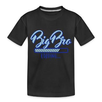 Loading big BRO - big brother loads - baby - Kids' Premium Organic T-Shirt - black - Front