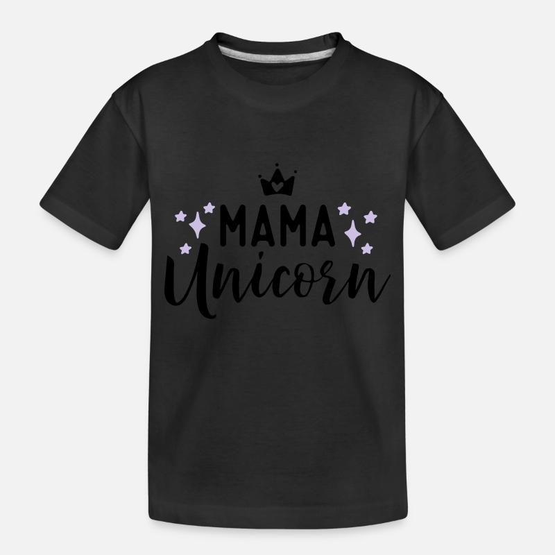 Unicorn - Kinder Premium Bio T-Shirt - Schwarz