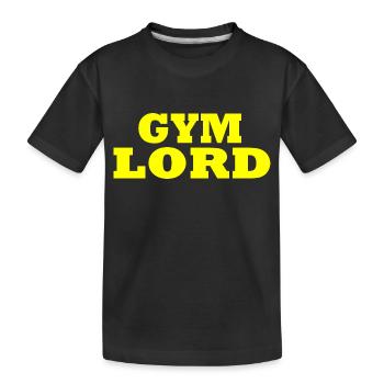 Gym lord - Kids' Premium Organic T-Shirt - black - Front