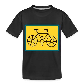 BIKE. BIKE - Kids' Premium Organic T-Shirt - black - Front