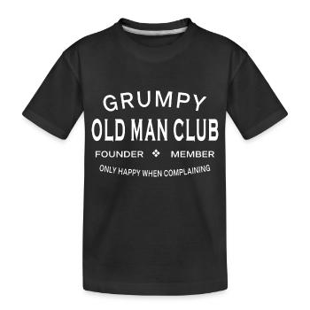 Grumpy Old Man Club - Lustig - Kinder Premium Bio T-Shirt - Schwarz - Vorne