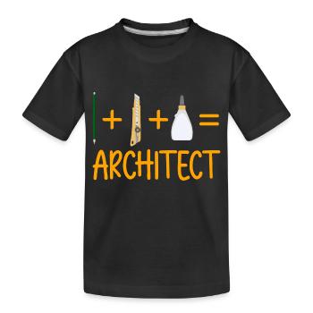 Architekt - Kinder Premium Bio T-Shirt - Schwarz - Vorne