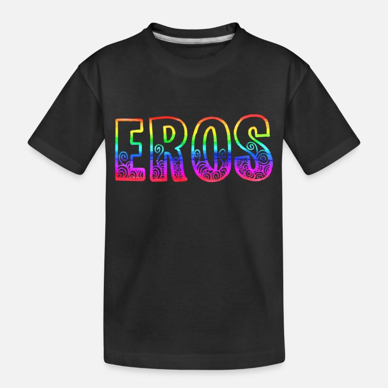 eros rs regenbogen - Kinder Premium Bio T-Shirt - Schwarz