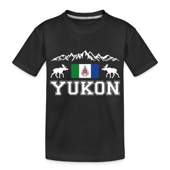 Yukon - Kids' Premium Organic T-Shirt - black - Front
